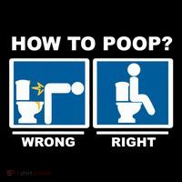 Funny How To Poop Pooping Position Ornament thumb 1