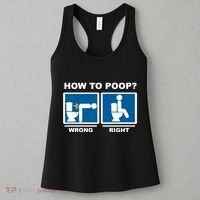 Funny How To Poop Pooping Position Women's Tank Top thumb 3