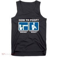 Funny How To Poop Pooping Position Tank Top thumb 0
