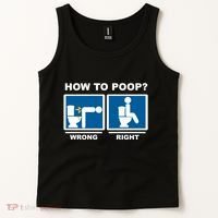Funny How To Poop Pooping Position Tank Top thumb 2