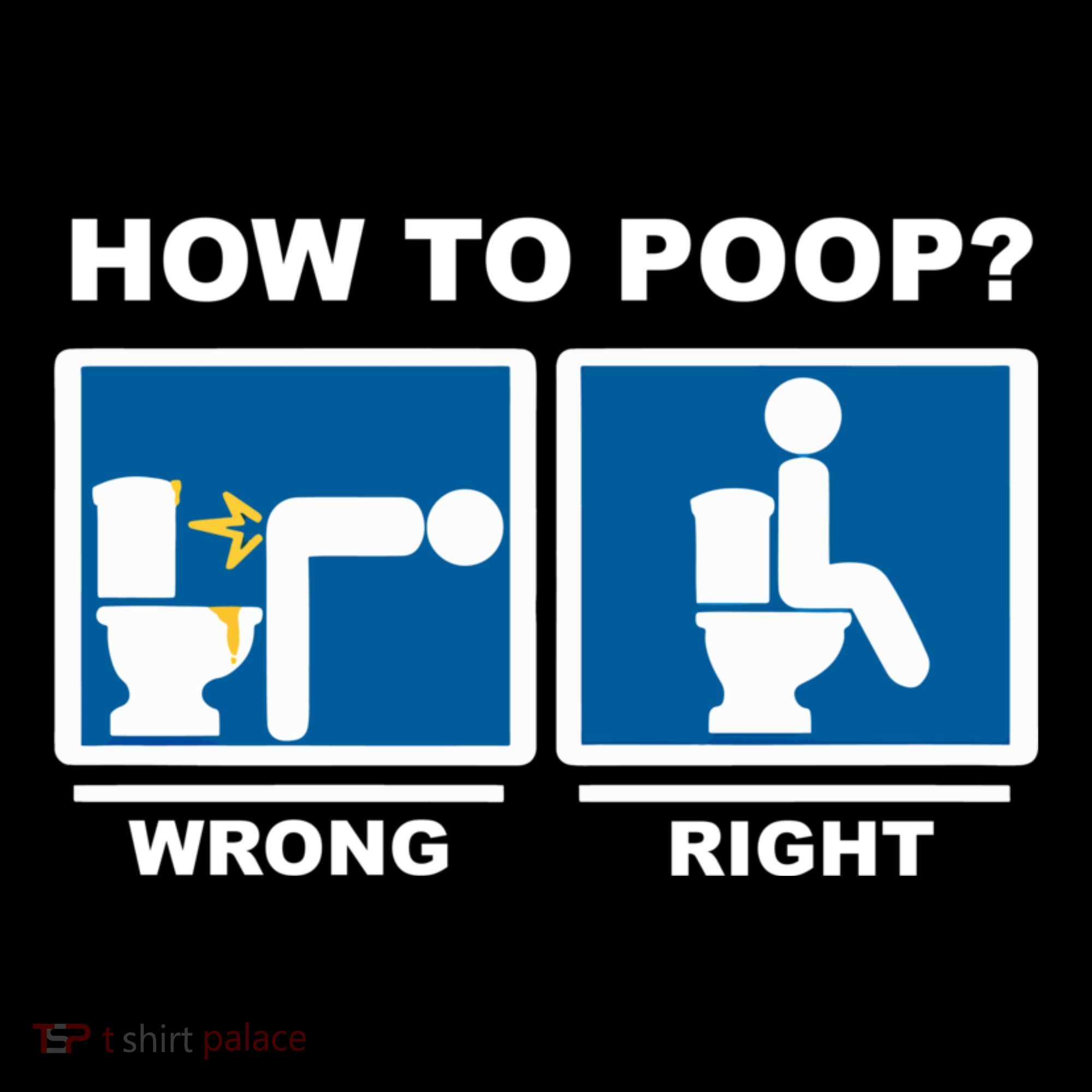 Funny How To Poop Pooping Position Tank Top