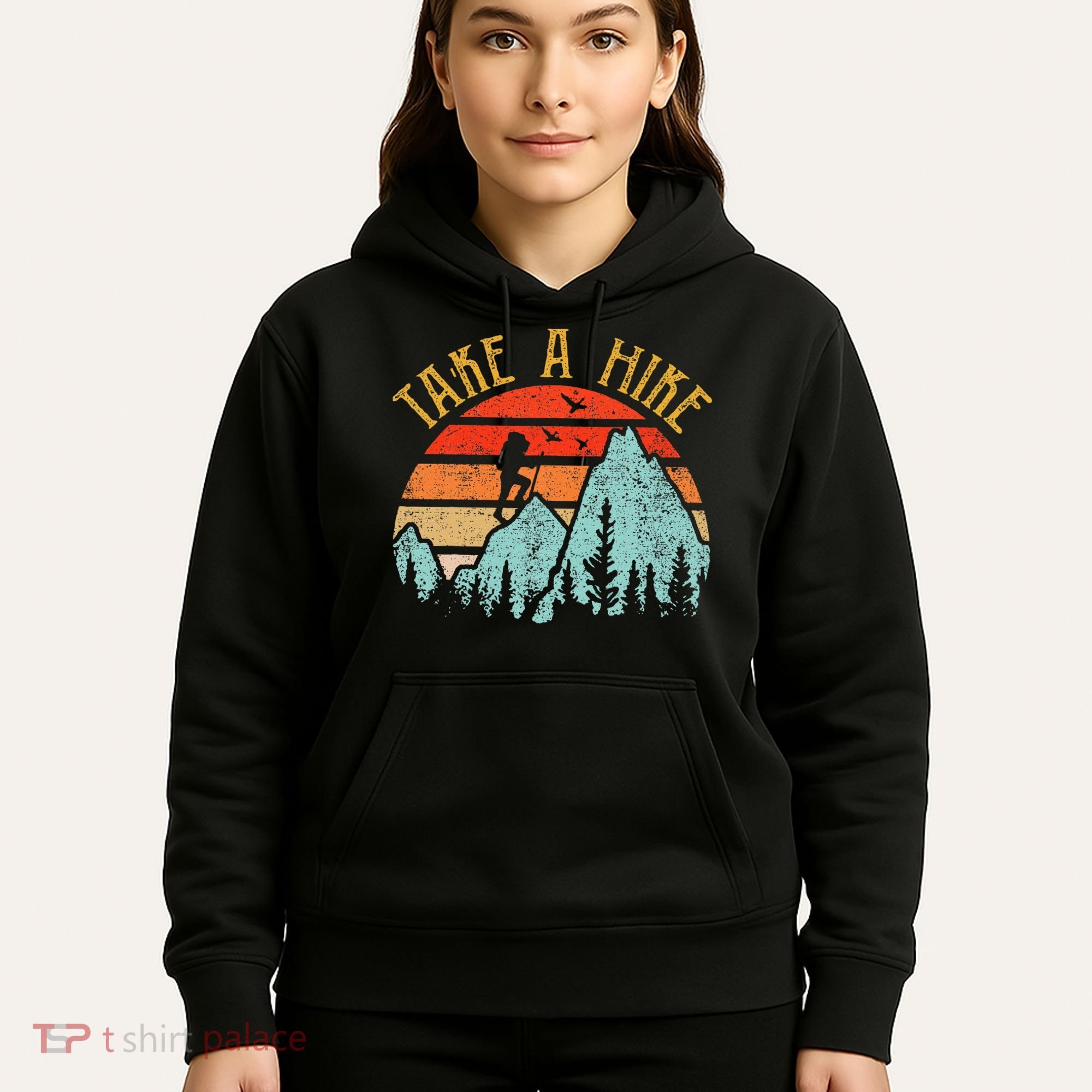 Funny Hiking Take A Hike Women Mountain Hiker Hoodie