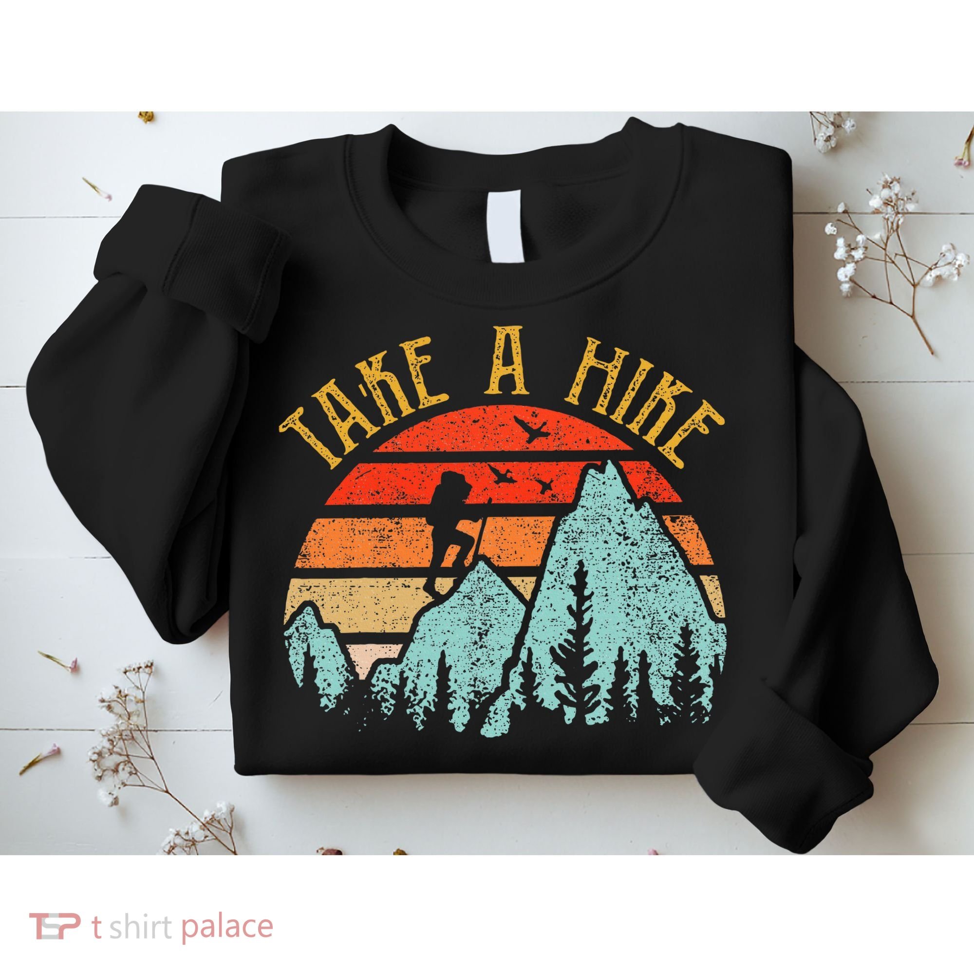 Funny Hiking Take A Hike Women Mountain Hiker Sweatshirt
