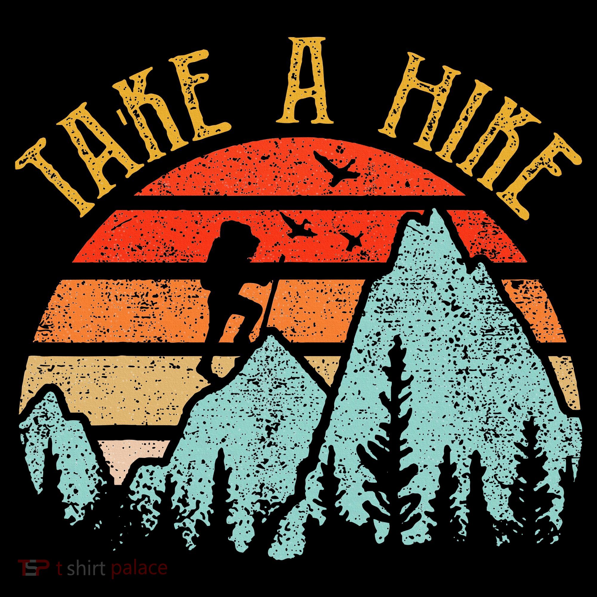 Funny Hiking Take A Hike Women Mountain Hiker Mousepad