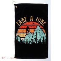 Funny Hiking Take A Hike Women Mountain Hiker Golf Towel thumb 0
