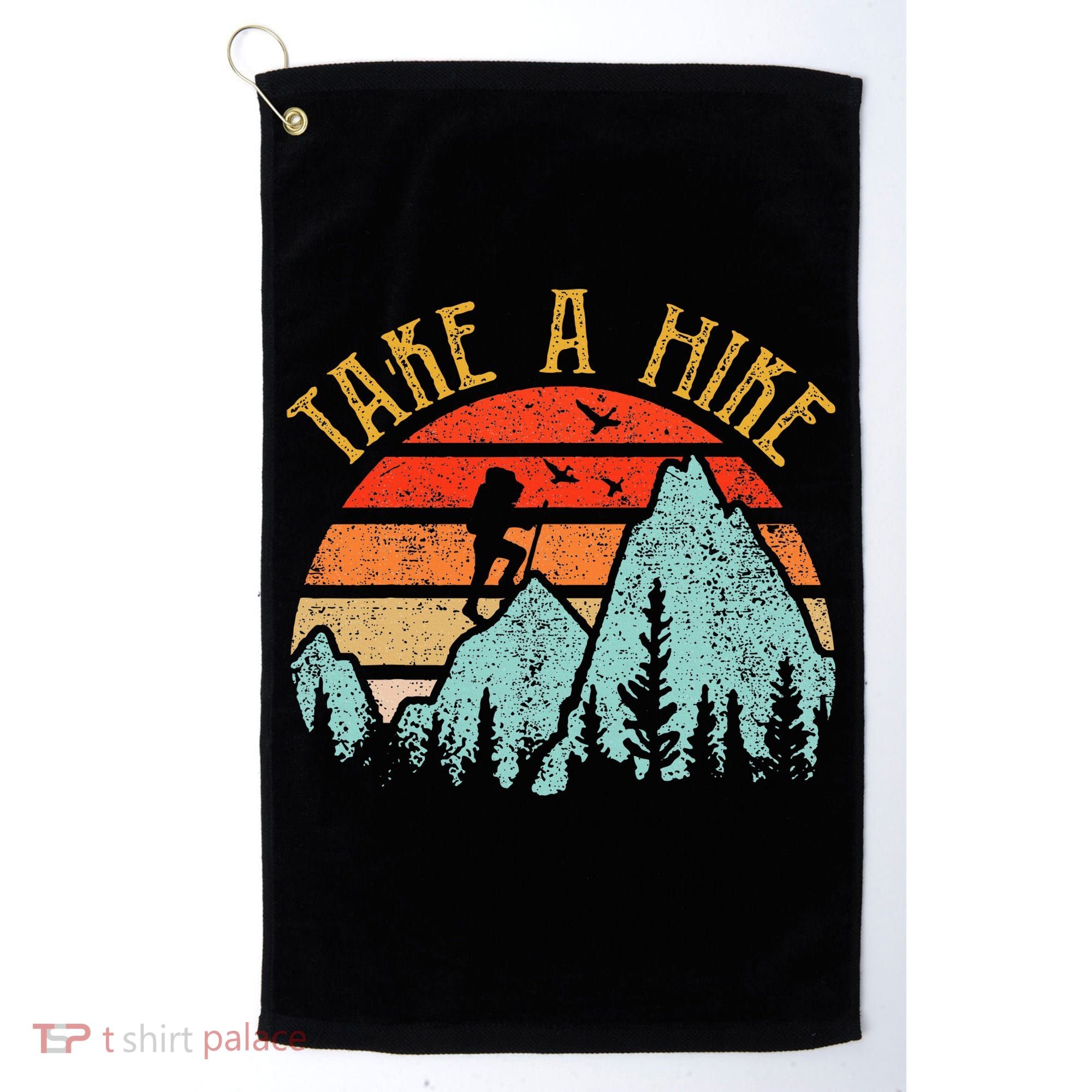 Funny Hiking Take A Hike Women Mountain Hiker Golf Towel