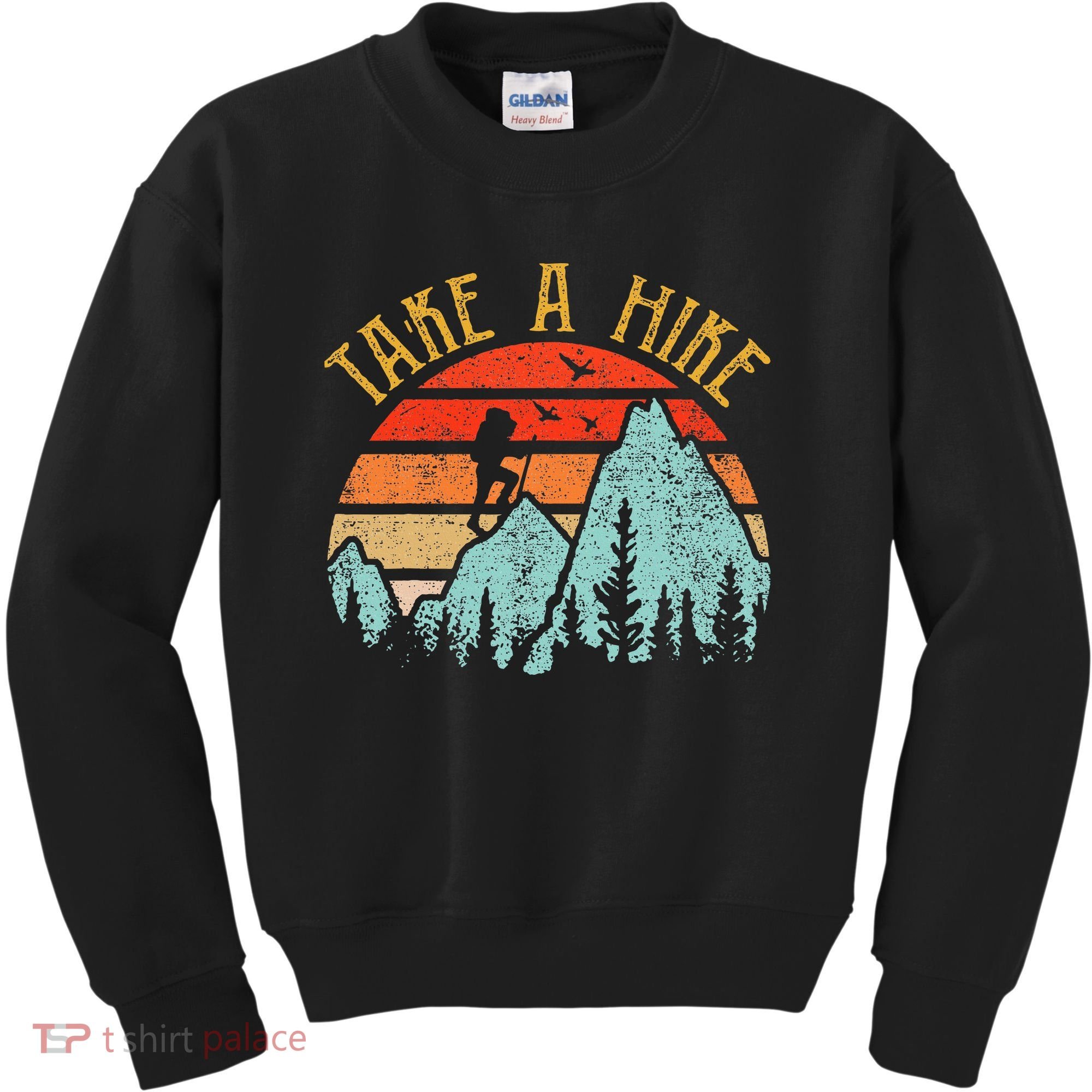 Funny Hiking Take A Hike Women Mountain Hiker Kids Sweatshirt
