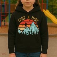 Funny Hiking Take A Hike Women Mountain Hiker Kids Hoodie thumb 3