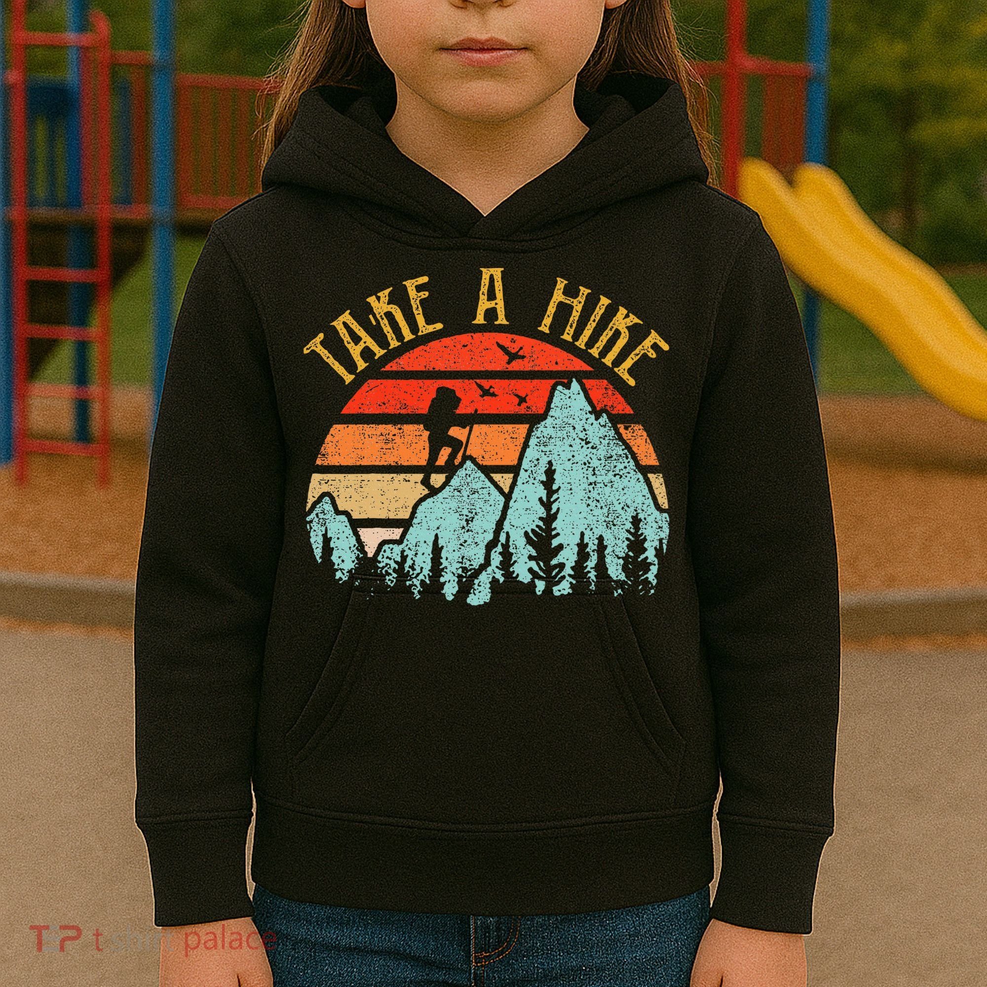 Funny Hiking Take A Hike Women Mountain Hiker Kids Hoodie