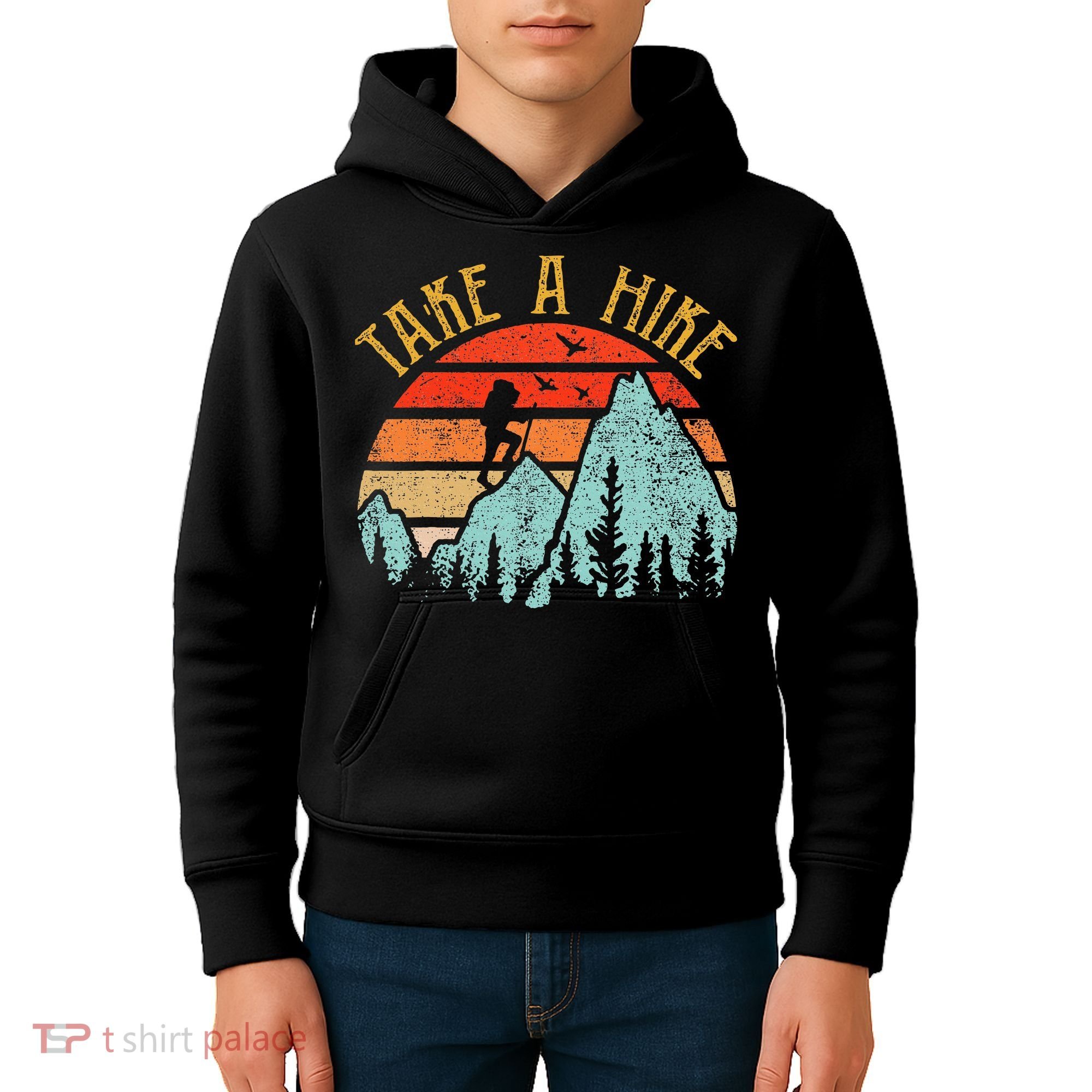 Funny Hiking Take A Hike Women Mountain Hiker Kids Hoodie