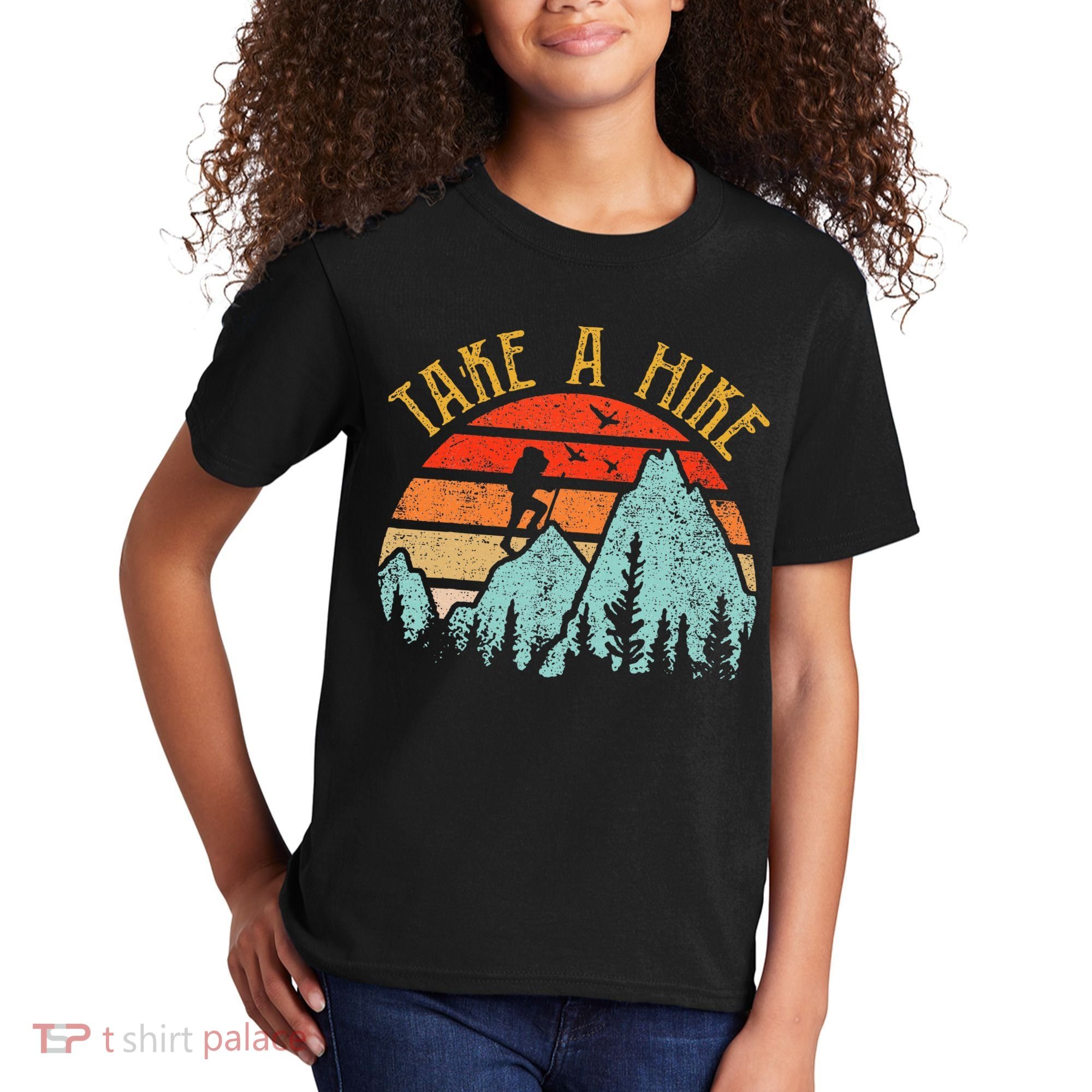 Funny Hiking Take A Hike Women Mountain Hiker Kids T-Shirt