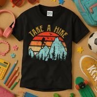 Funny Hiking Take A Hike Women Mountain Hiker Kids T-Shirt thumb 3