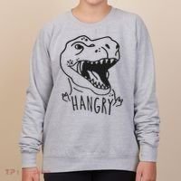 Funny Hangry T Rex Dinosaur Lover Gift Women's Sweatshirt thumb 0