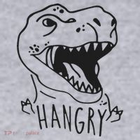 Funny Hangry T Rex Dinosaur Lover Gift Women's Sweatshirt thumb 2