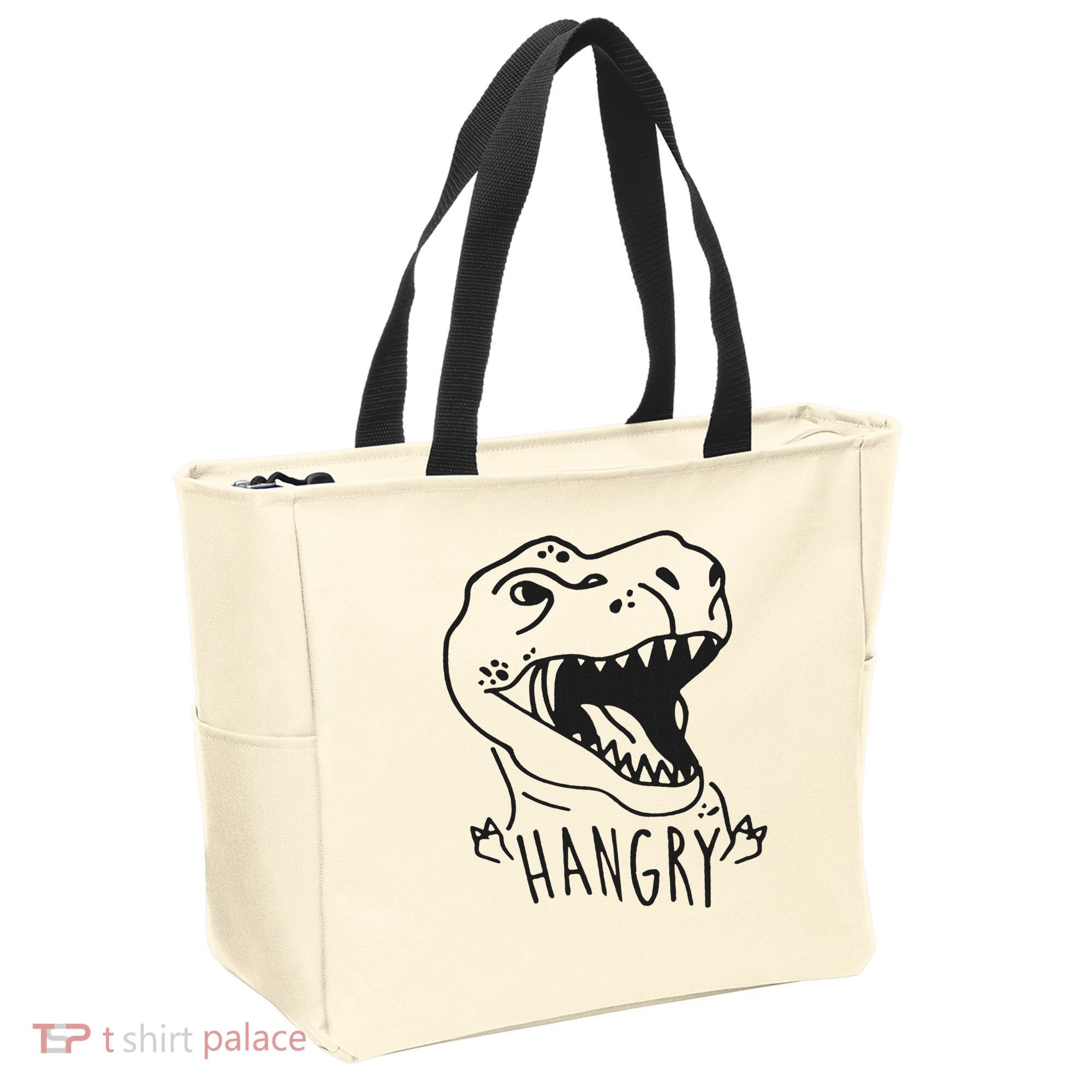 Funny Hangry T Rex Dinosaur Lover Gift Tote Bag