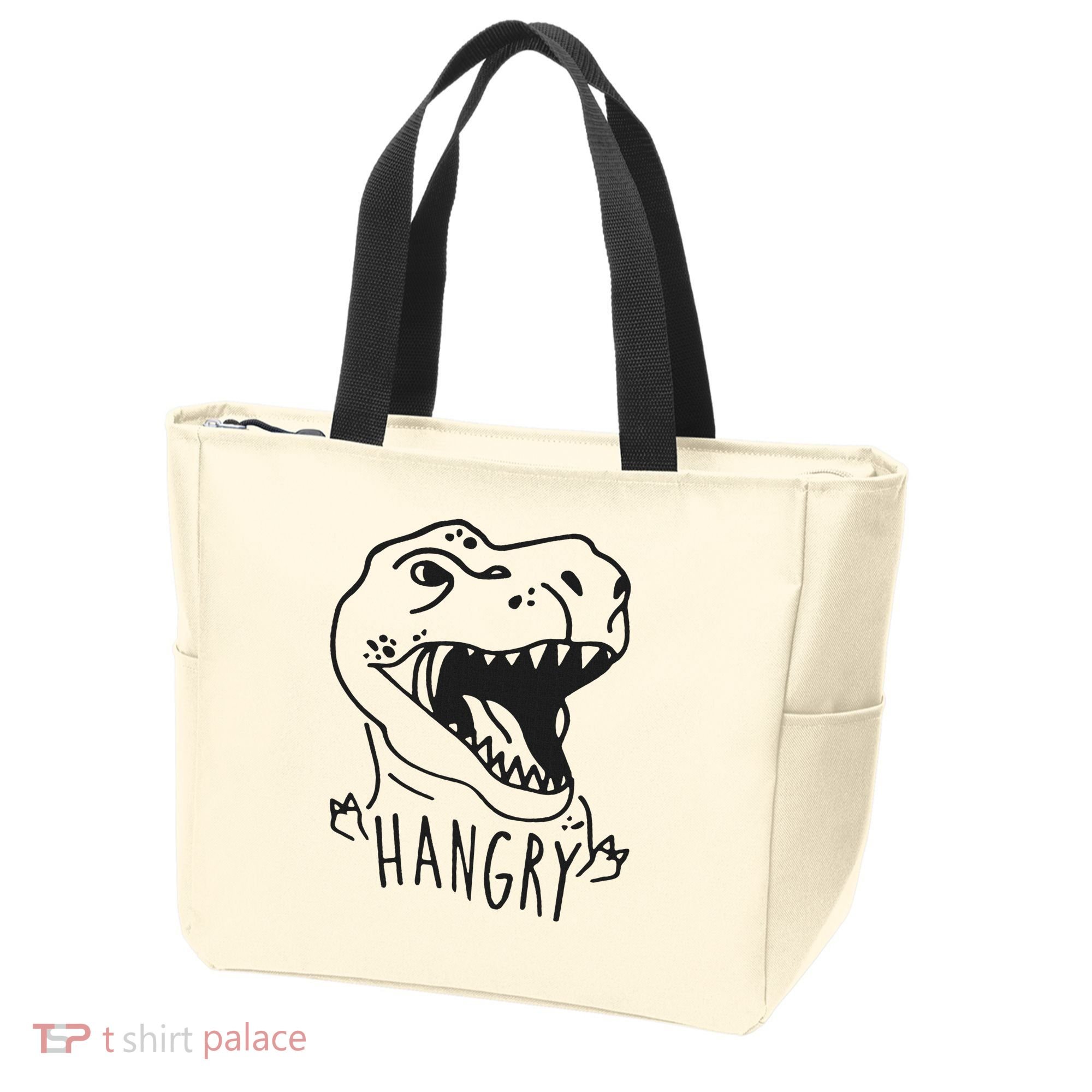 Funny Hangry T Rex Dinosaur Lover Gift Tote Bag
