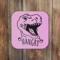 Funny Hangry T Rex Dinosaur Lover Gift Coaster thumb 0
