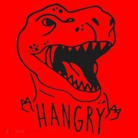 Funny Hangry T Rex Dinosaur Lover Gift Santa Hat thumb 1