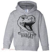 Funny Hangry T Rex Dinosaur Lover Gift Toddler Hoodie thumb 0