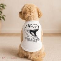 Funny Hangry T Rex Dinosaur Lover Gift Doggie Tank thumb 2