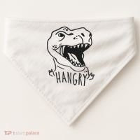 Funny Hangry T Rex Dinosaur Lover Gift USA-Made Doggie Bandana thumb 0