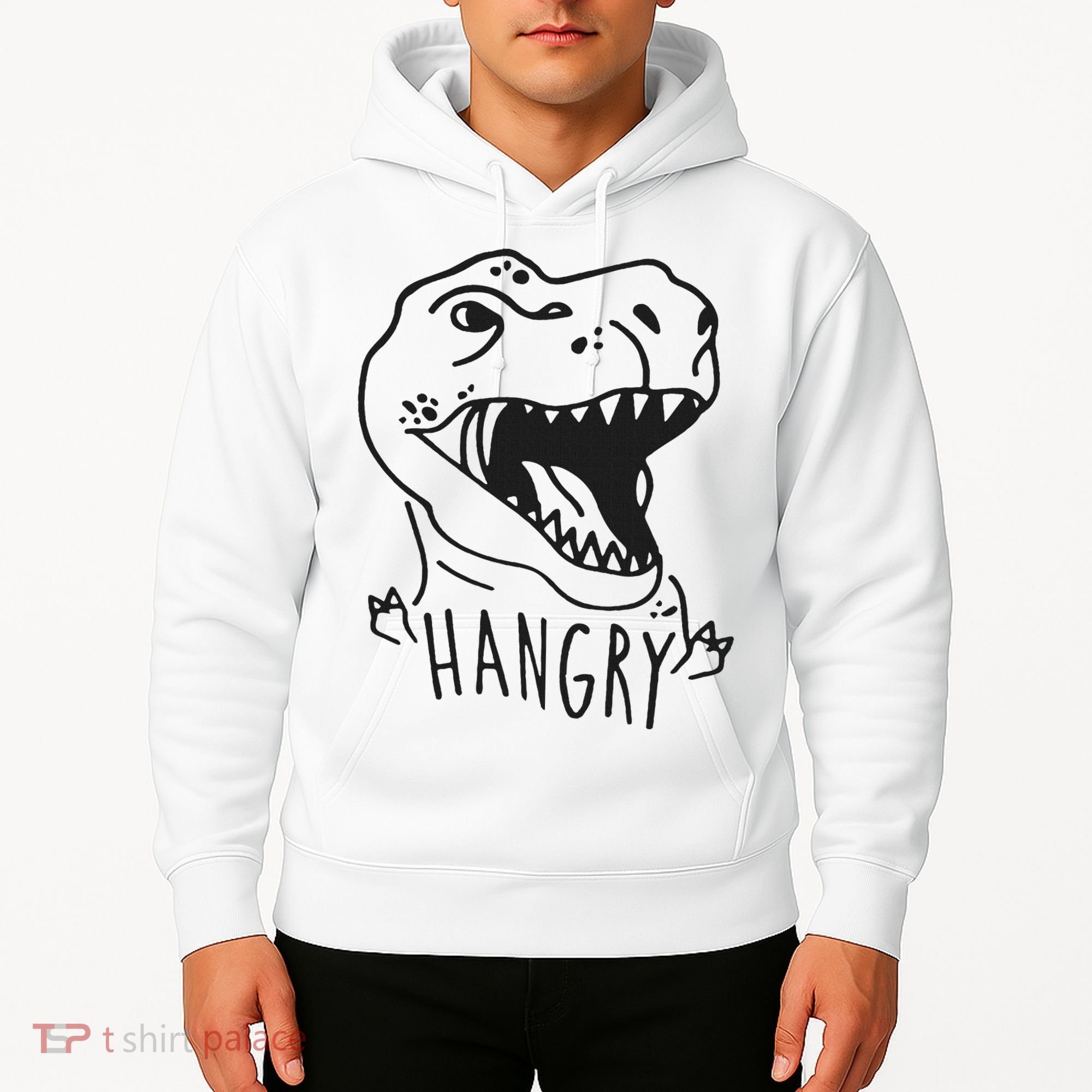 Funny Hangry T Rex Dinosaur Lover Gift Hoodie