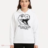 Funny Hangry T Rex Dinosaur Lover Gift Hoodie thumb 5
