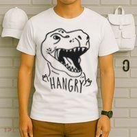 Funny Hangry T Rex Dinosaur Lover Gift T-Shirt thumb 6