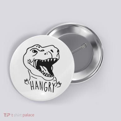 Funny Hangry T Rex Dinosaur Lover Gift Button
