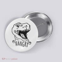 Funny Hangry T Rex Dinosaur Lover Gift Button thumb 0