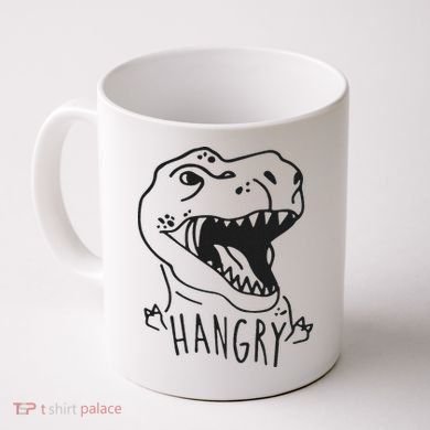 Funny Hangry T Rex Dinosaur Lover Gift Coffee Mug