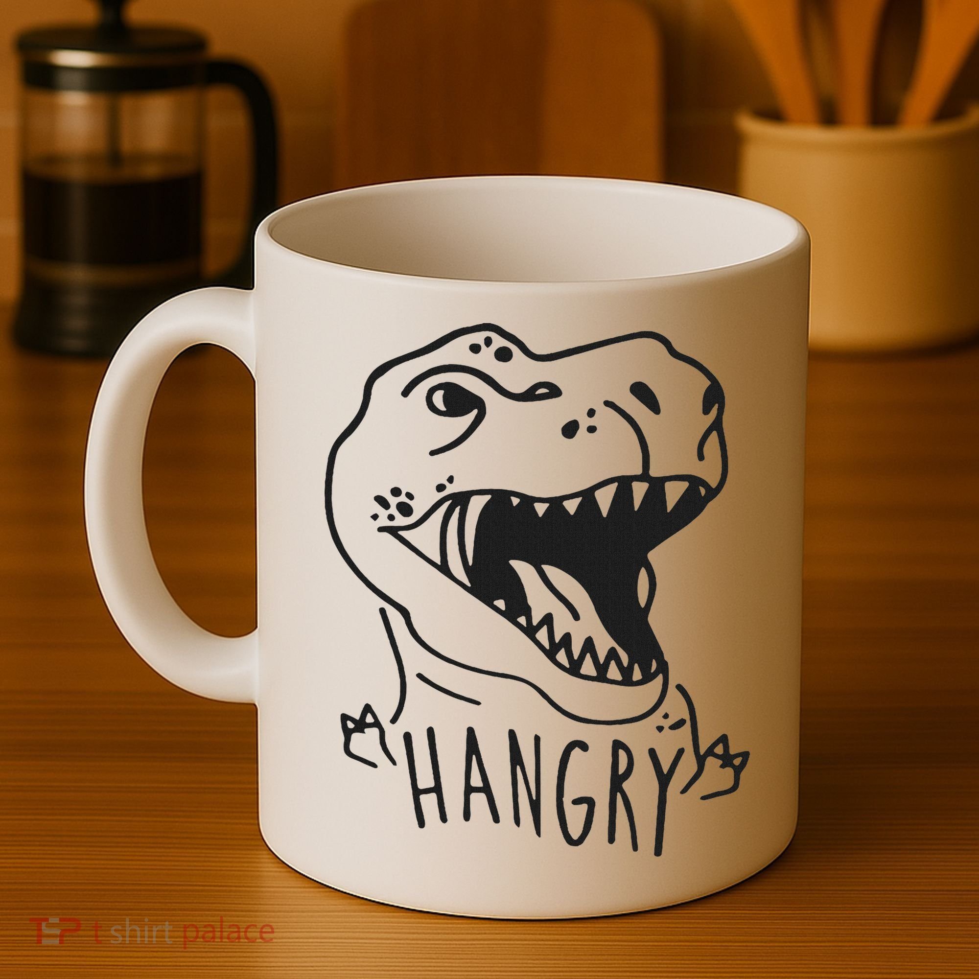 Funny Hangry T Rex Dinosaur Lover Gift Coffee Mug