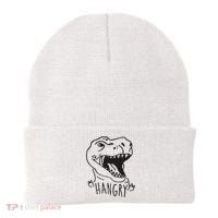 Funny Hangry T Rex Dinosaur Lover Gift Beanie thumb 0