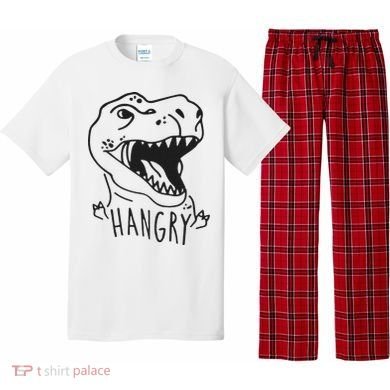 Funny Hangry T Rex Dinosaur Lover Gift Pajama Set
