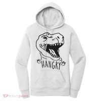 Funny Hangry T Rex Dinosaur Lover Gift Women's Hoodie thumb 0