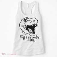 Funny Hangry T Rex Dinosaur Lover Gift Women's Tank Top thumb 0