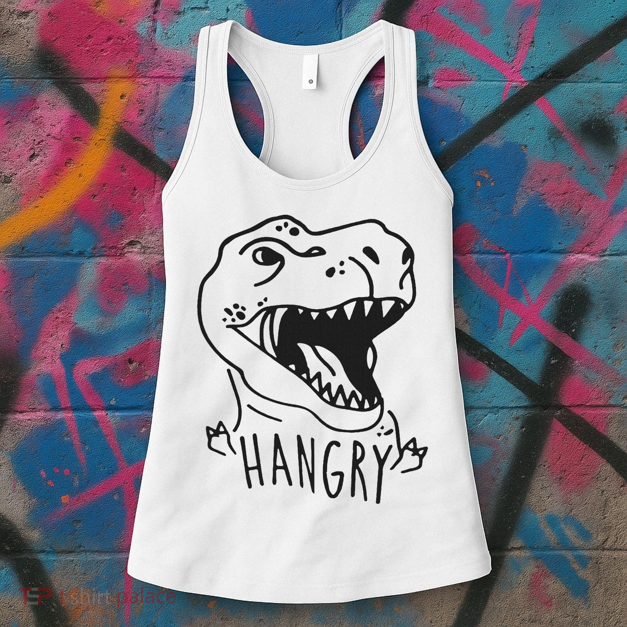 Funny Hangry T Rex Dinosaur Lover Gift Women's Tank Top