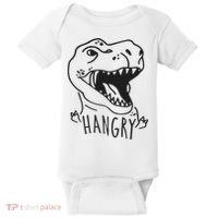 Funny Hangry T Rex Dinosaur Lover Gift Baby Bodysuit thumb 0