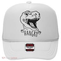 Funny Hangry T Rex Dinosaur Lover Gift Hat thumb 0