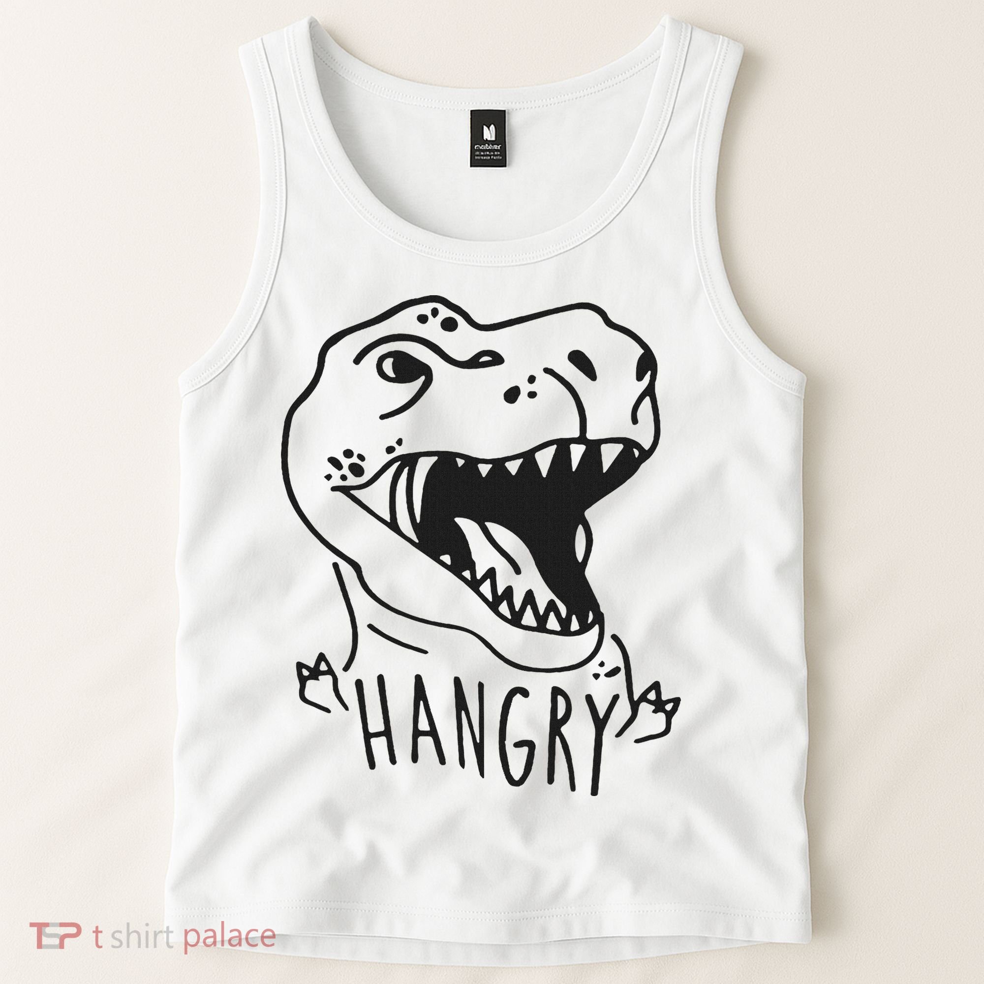 Funny Hangry T Rex Dinosaur Lover Gift Tank Top