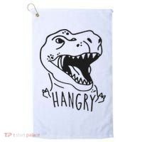 Funny Hangry T Rex Dinosaur Lover Gift Golf Towel thumb 0