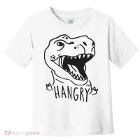 Funny Hangry T Rex Dinosaur Lover Gift Toddler T-Shirt thumb 0