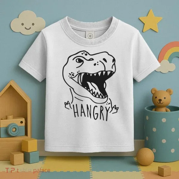 Funny Hangry T Rex Dinosaur Lover Gift Toddler T-Shirt