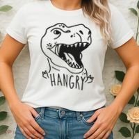 Funny Hangry T Rex Dinosaur Lover Gift Women's T-Shirt thumb 2