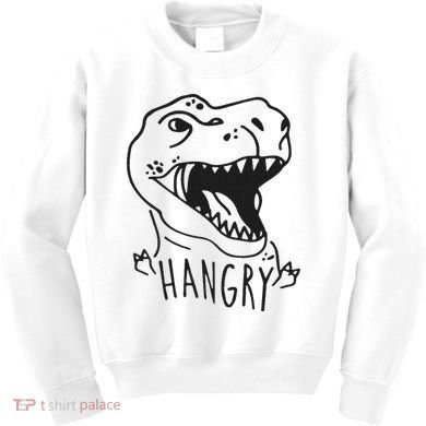 Funny Hangry T Rex Dinosaur Lover Gift Kids Sweatshirt
