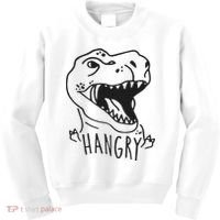 Funny Hangry T Rex Dinosaur Lover Gift Kids Sweatshirt thumb 0