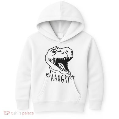 Funny Hangry T Rex Dinosaur Lover Gift Kids Hoodie