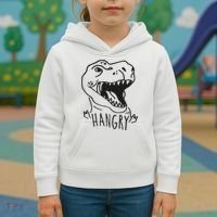 Funny Hangry T Rex Dinosaur Lover Gift Kids Hoodie thumb 3
