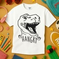 Funny Hangry T Rex Dinosaur Lover Gift Kids T-Shirt thumb 3