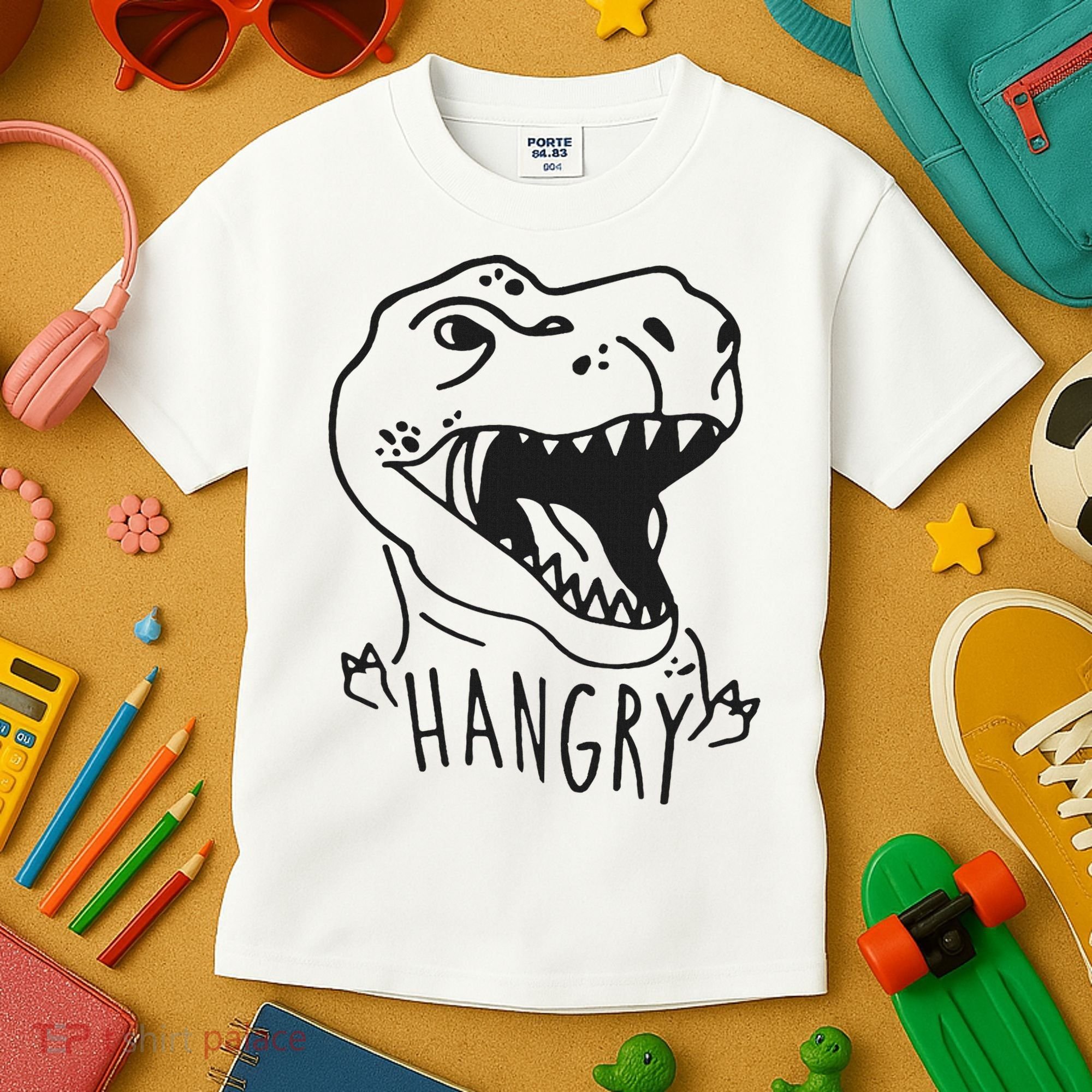 Funny Hangry T Rex Dinosaur Lover Gift Kids T-Shirt